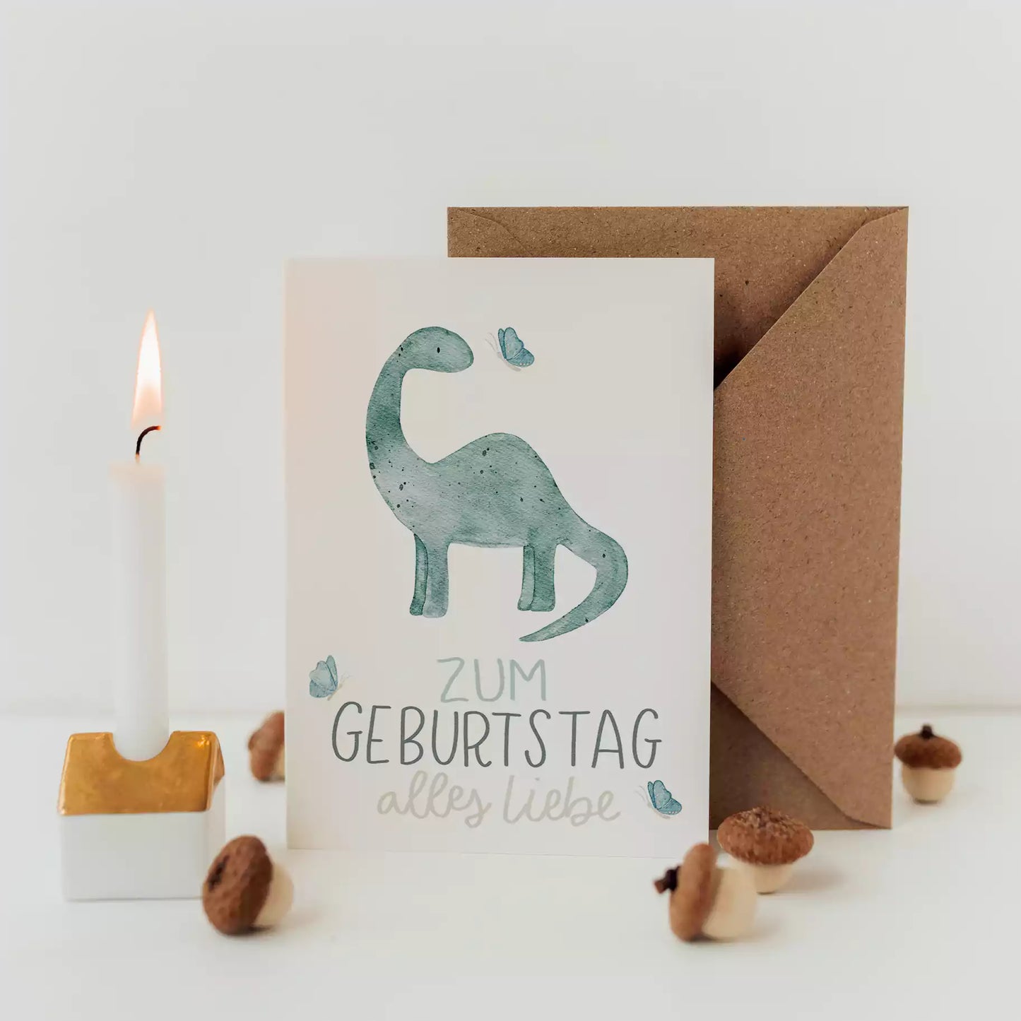 Hej Hanni Postkarte Geburtstag Dino