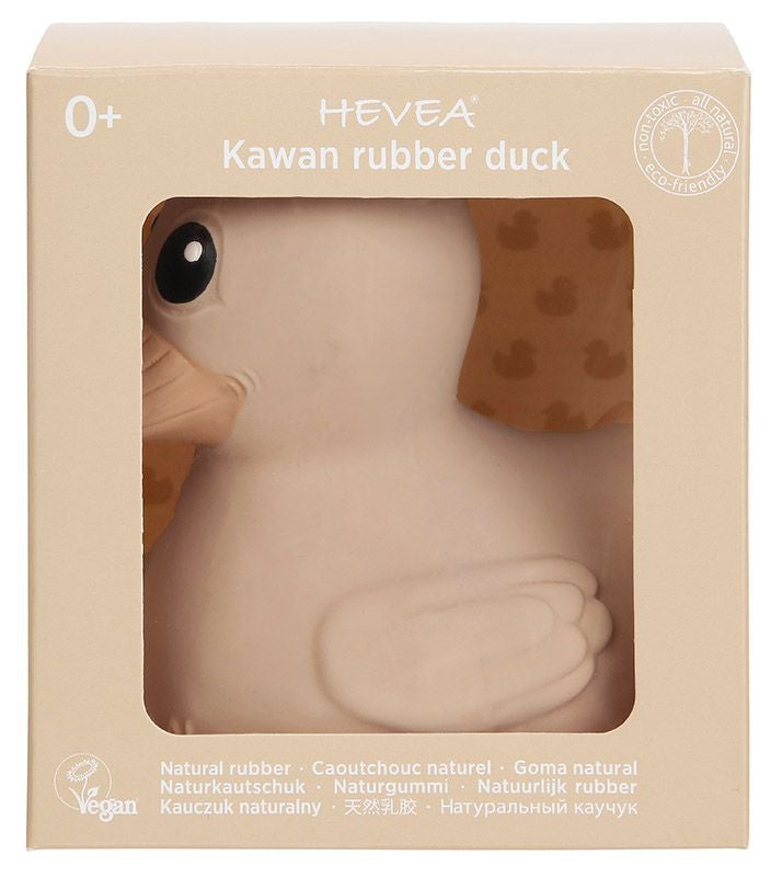 HEVEA - Badeente Kawan mini Sandy Nude aus Naturkautschuk