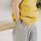 LEINEN BASIC TOP AGNES - VERSANDBEREIT