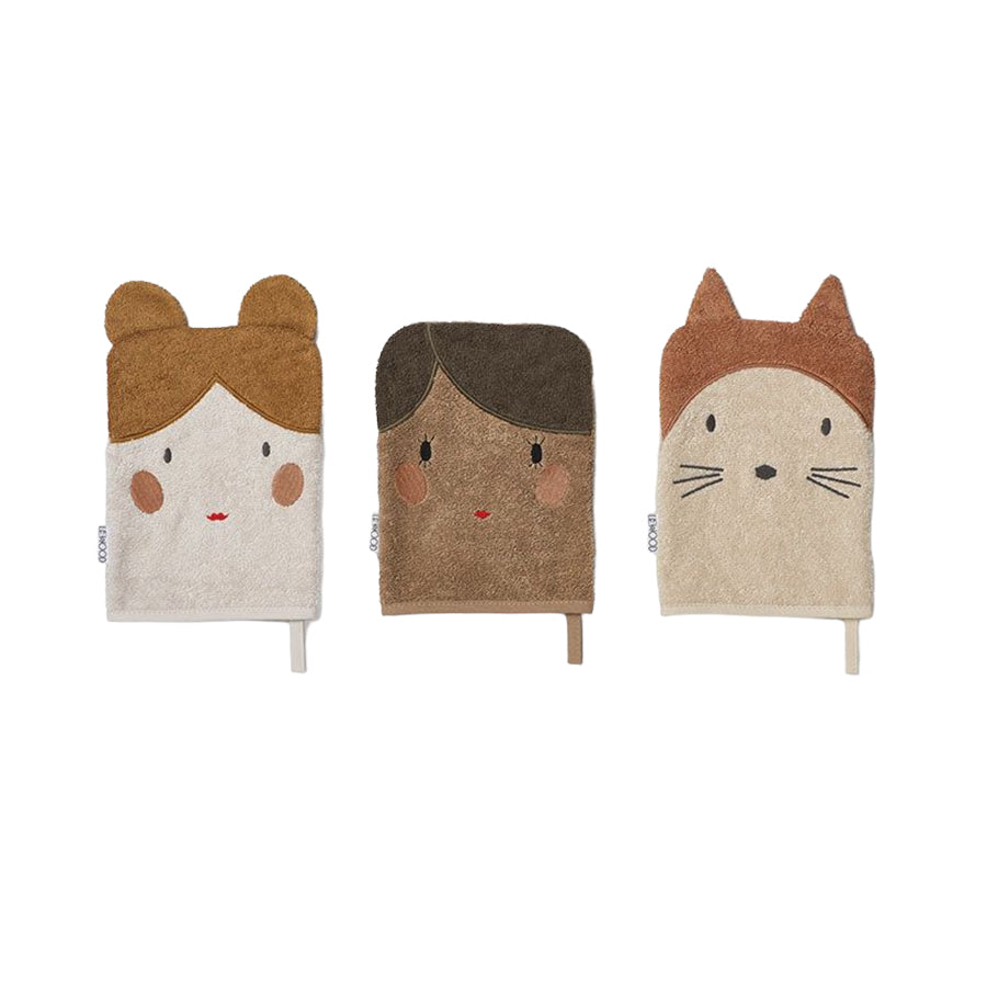 WASCHLAPPEN-SET PUPPEN-MIX