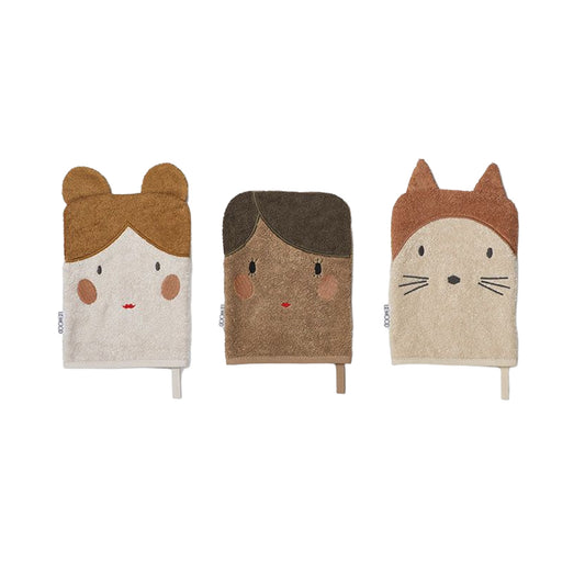 WASCHLAPPEN-SET PUPPEN-MIX