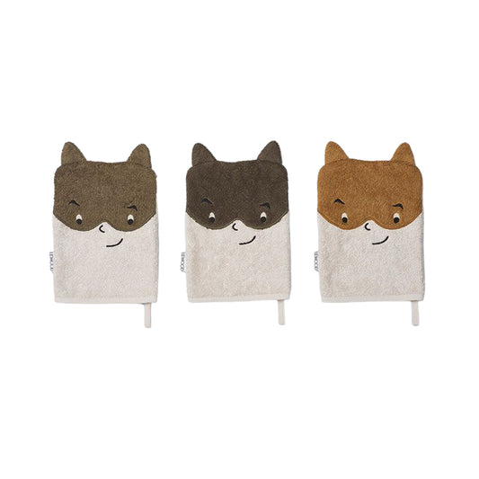 WASCHLAPPEN-SET SYLVESTER, SUPERHERO-MIX