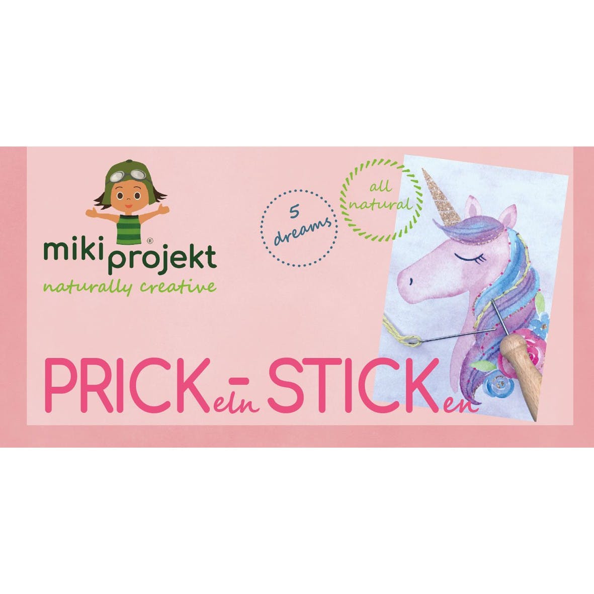 Mikiprojekt - Bastelset Prickeln & Sticken Dreams