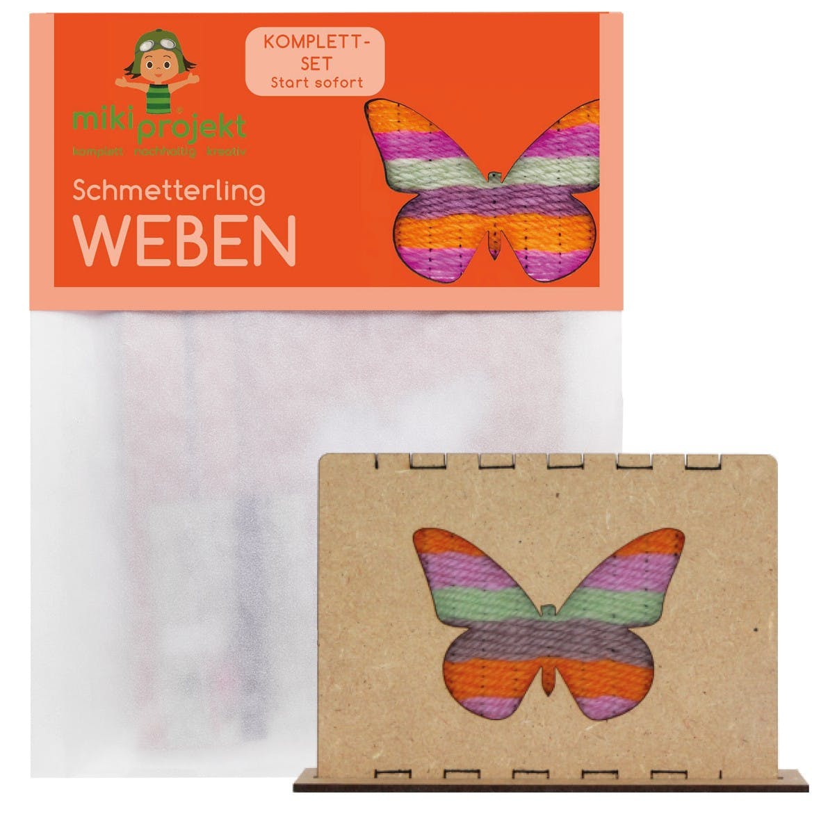 BASTELSET WEBEN SCHMETTERLING