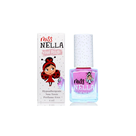 Miss Nella Blueberry Smoothie Kids Peel Off Geruchsfreier Nagellack für Kinder