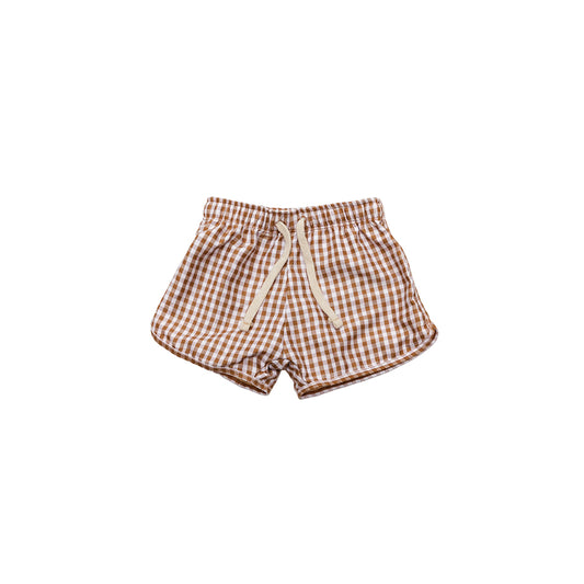 Mrs Ertha - Badehose Shorts "Vintage Squares", UV50+