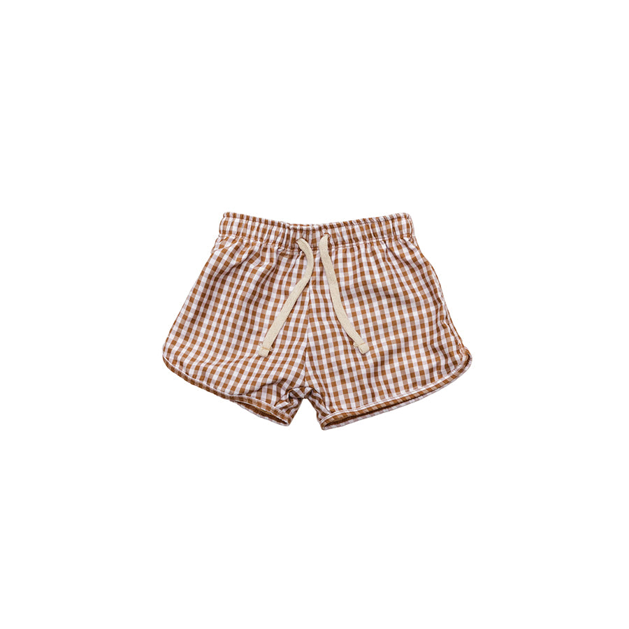 Mrs Ertha - Badehose Shorts "Vintage Squares", UV50+