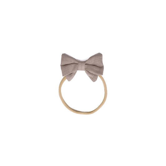 Mrs Ertha - Stirnband "Little Bow Taupe"