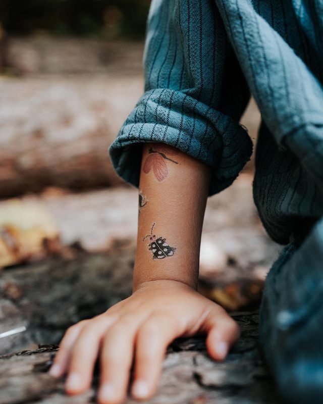 Nuukk Bio Vegane Kinder Tattoos Käferchen