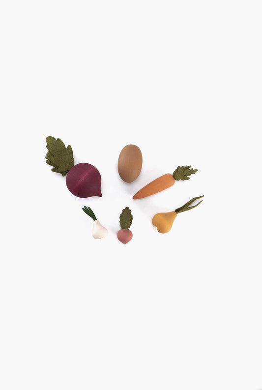 SABO Concept Gemüseset aus Holz, Holzspielzeug Gemüse