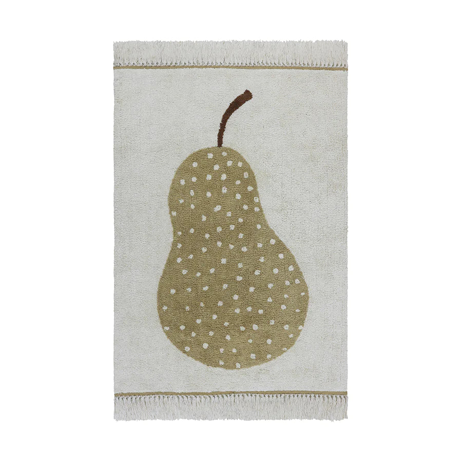 WASCHBARER BAUMWOLLTEPPICH PEAR