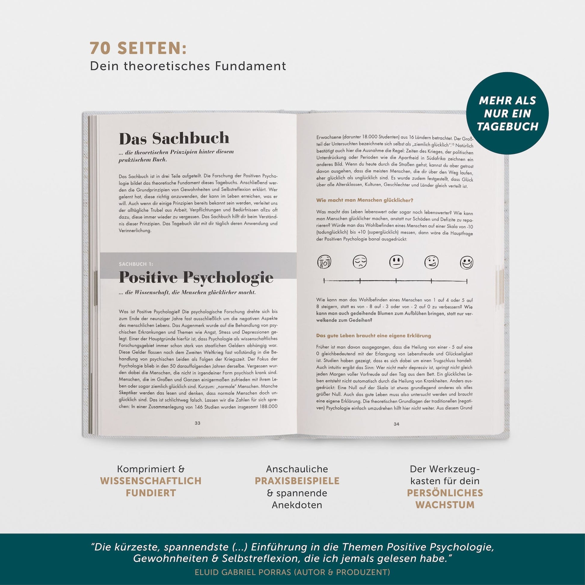Urbestself - Das 6-Minuten Tagebuch cremeweiß, Dominik Spenst