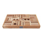 Wooden Story - Holzbauklötze Natur - 54 Teile mit Holzkasten