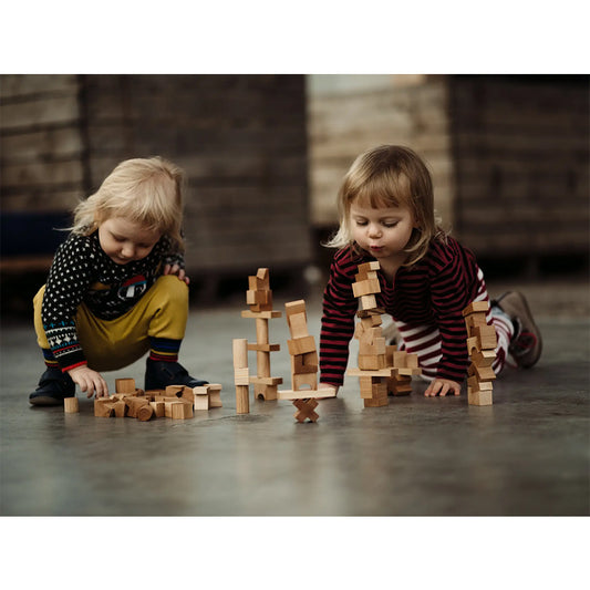 Wooden Story - Steckspielzeug Bauklötze Stacking Tower Natural